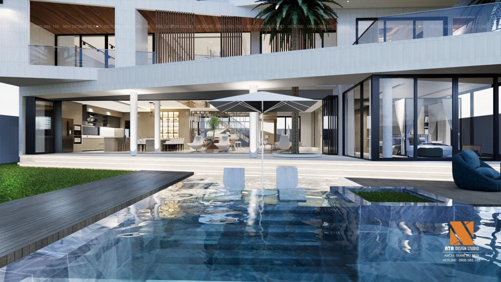 Phối cảnh thiết kế ấn tượng với cửa lùa hệ slim 20 không gian mở panorama Phối cảnh thiết kế ấn tượng với cửa lùa hệ slim 20 không gian mở panorama