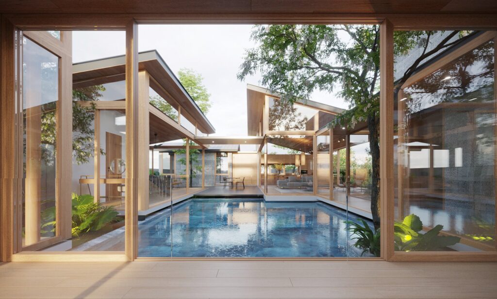 Gam màu vân gỗ mang lại phong cách mới đối với màu sắc cửa lùa slim