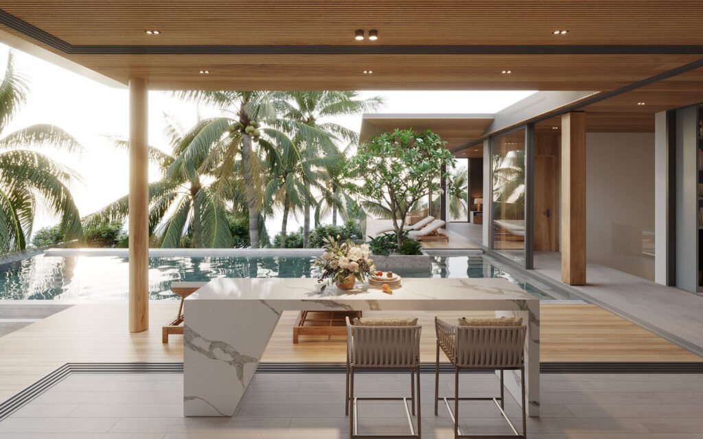 Tiện ích và sang trọng giúp cửa lùa vuông góc 90 độ luôn được yêu thích bởi các nhà thầu