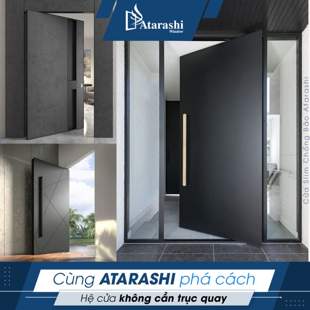 Một số loại cửa lùa slim outdoor Atarashi Window phổ biến